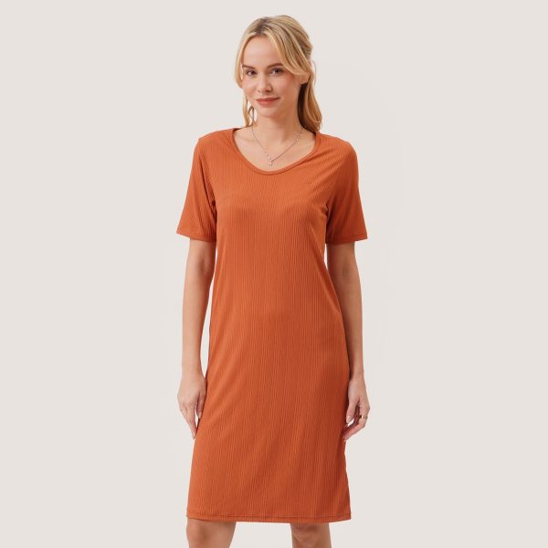 Rib T-Shirt Dress